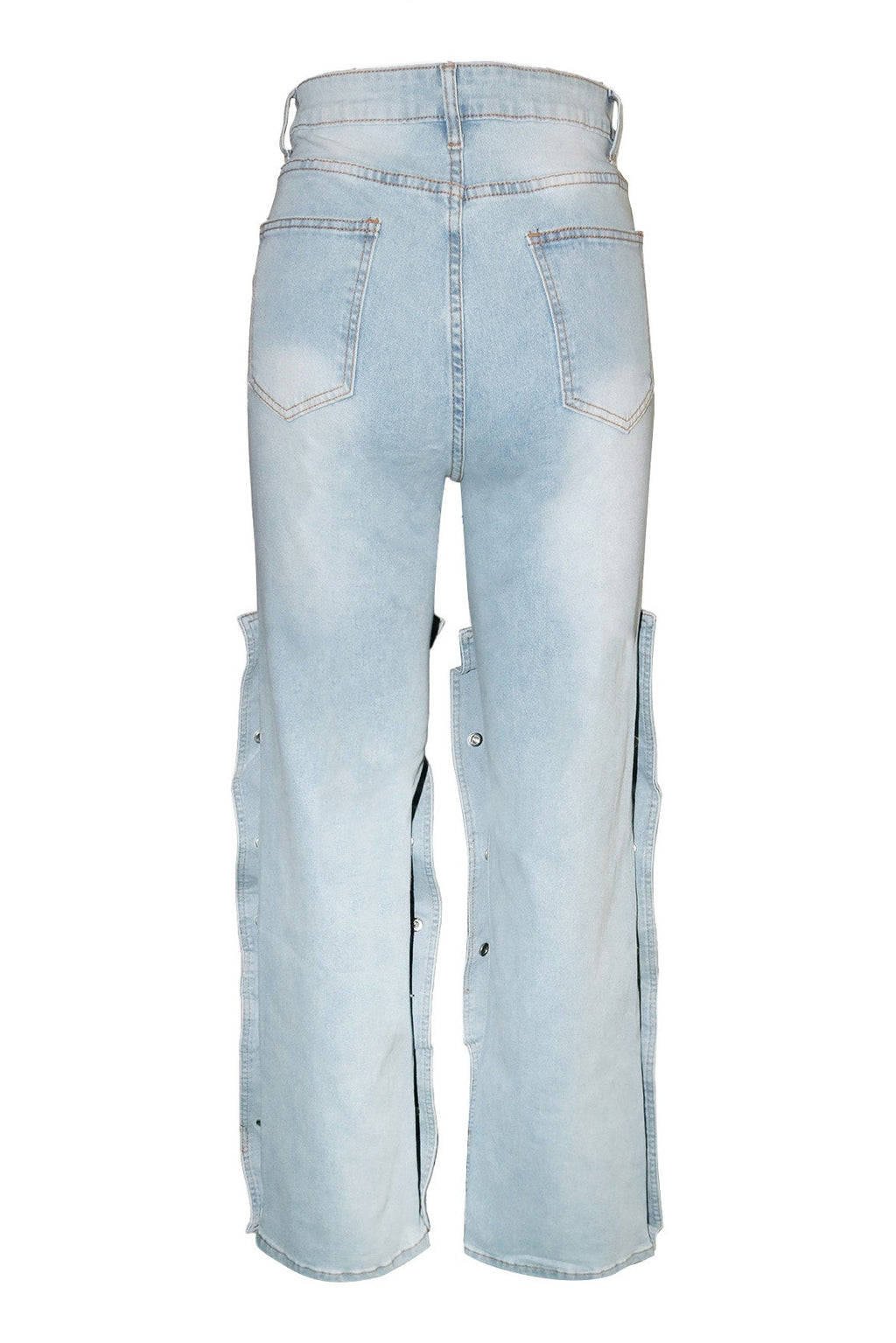 Street Style Utility Pocket Straight Jeans Lavish Daily