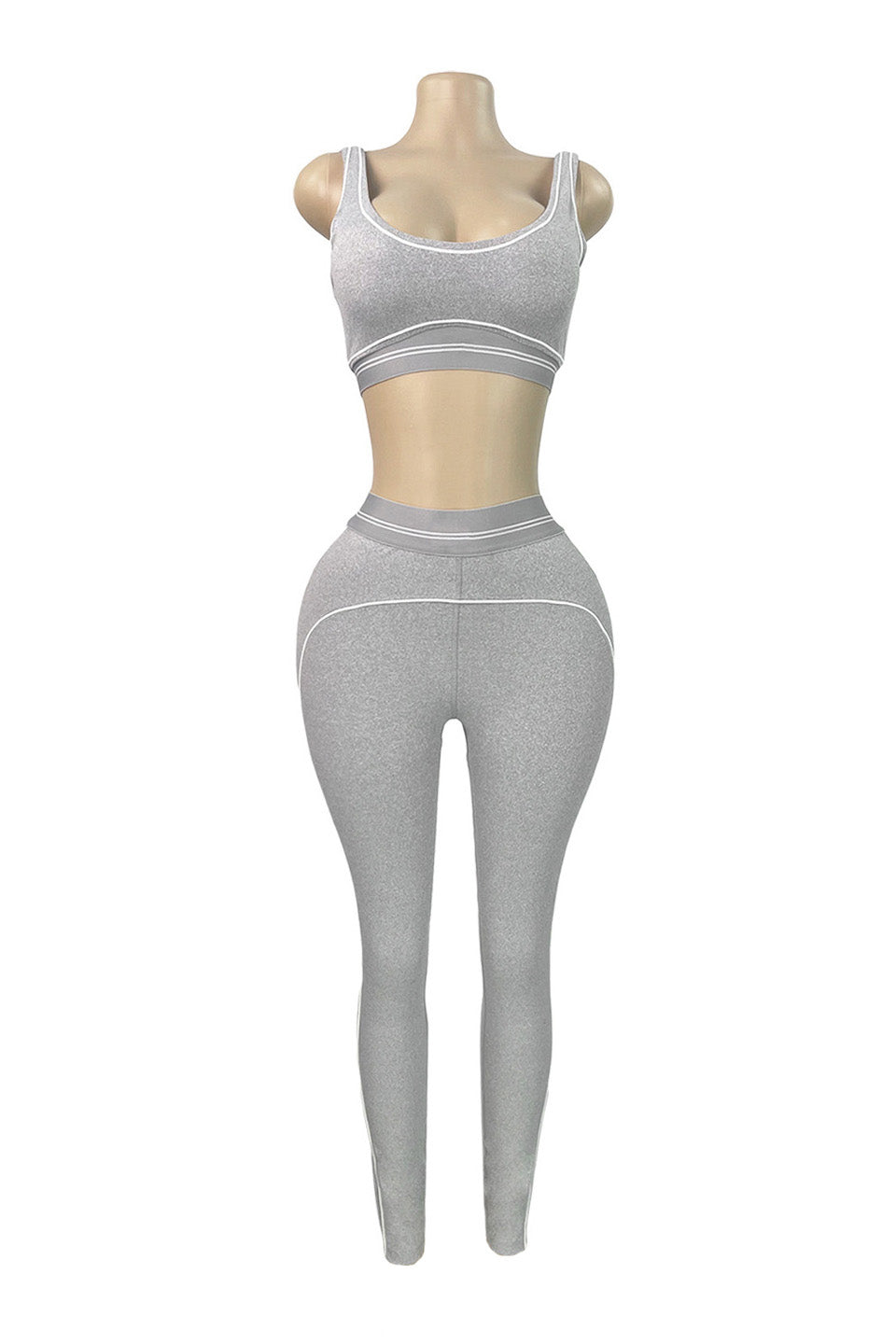 Contour Piping 2-Piece Workout Set Lavish Daily