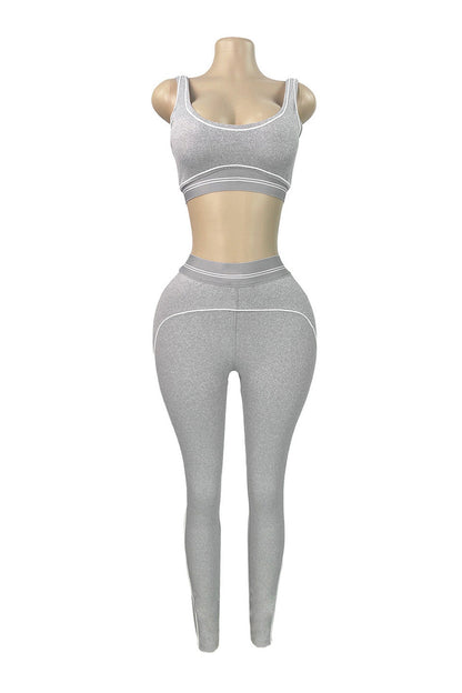 Contour Piping 2-Piece Workout Set Lavish Daily