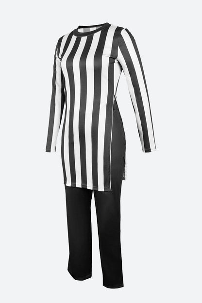 Striped T Shirts & Pants Set Lavish Daily