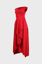 Elegant Patchwork Flounce Dress Lavish Daily