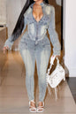 Stretch Denim Jacket Sets Lavish Daily