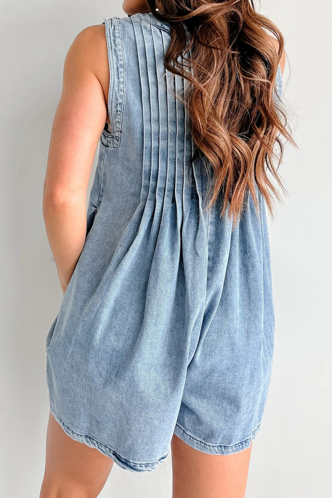 Denim Romper Lavish Daily