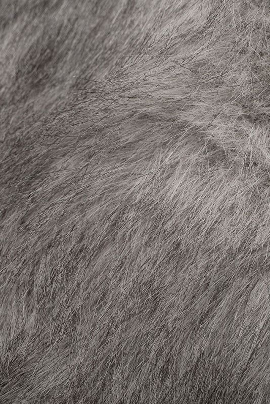 High Neck Fuzzy Zip Vest Top Lavish Daily