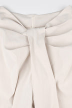 Solid Knot Low Waist Wide Leg Pants Lavish Daily