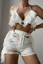 Tassel Crochet Short Set Lavish Daily