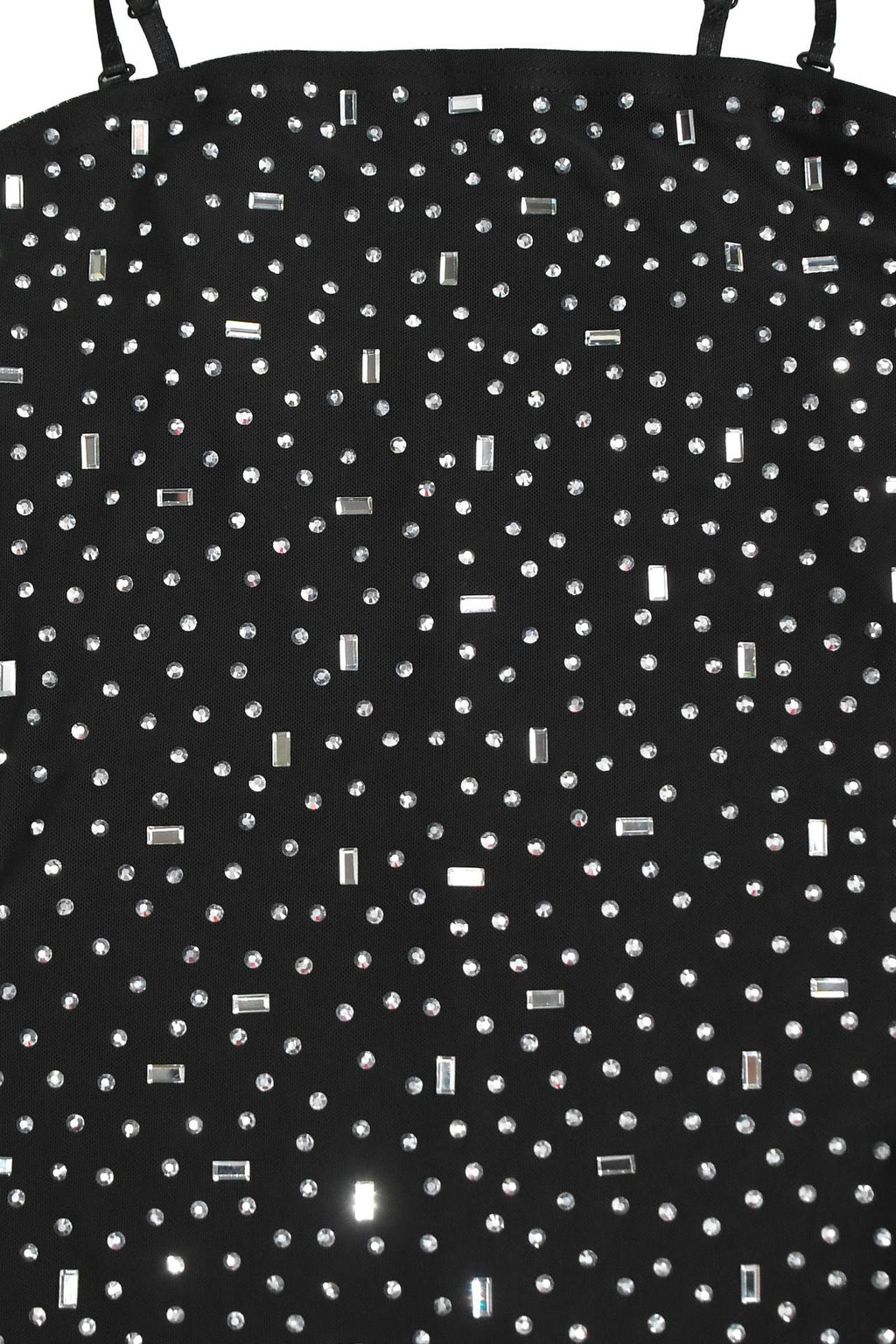 Rhinestone Strap Slit Bodycon Dress Lavish Daily