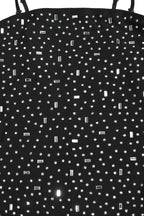 Rhinestone Strap Slit Bodycon Dress Lavish Daily