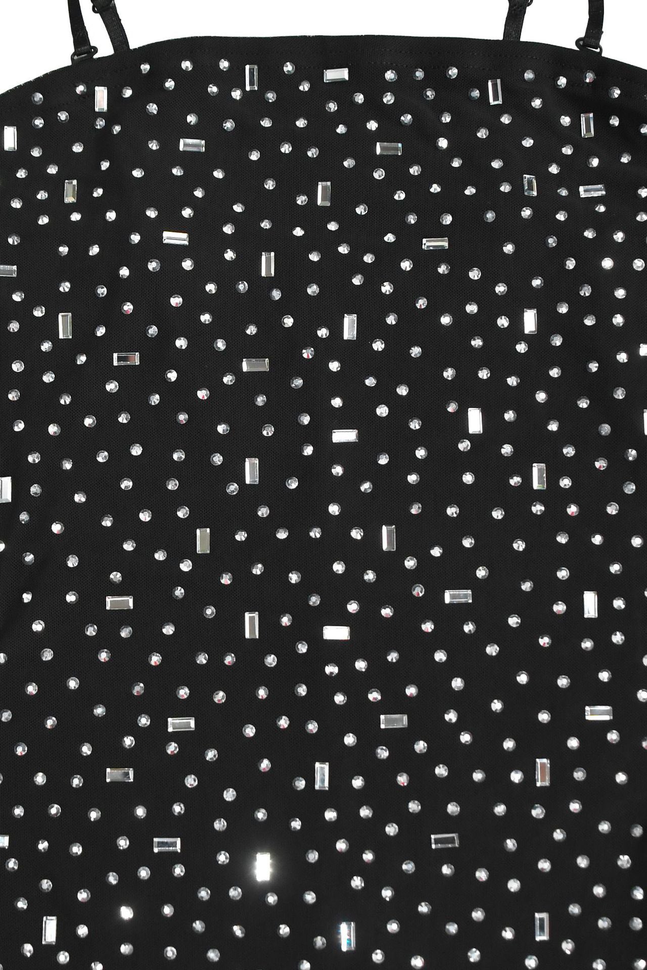 Rhinestone Strap Slit Bodycon Dress Lavish Daily