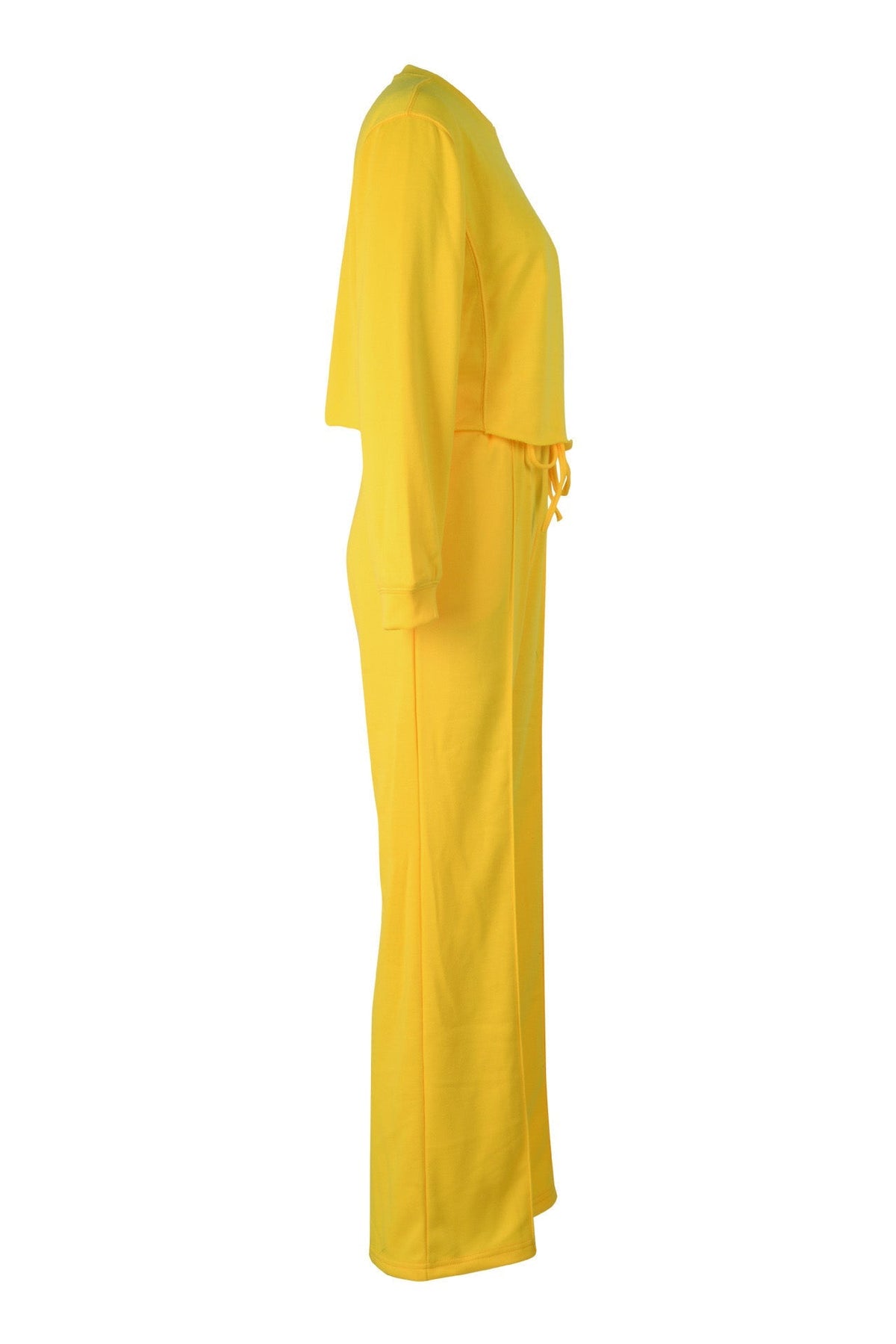 Cropped Sweatshirt and Wide Leg Tracksuit Lavish Daily
