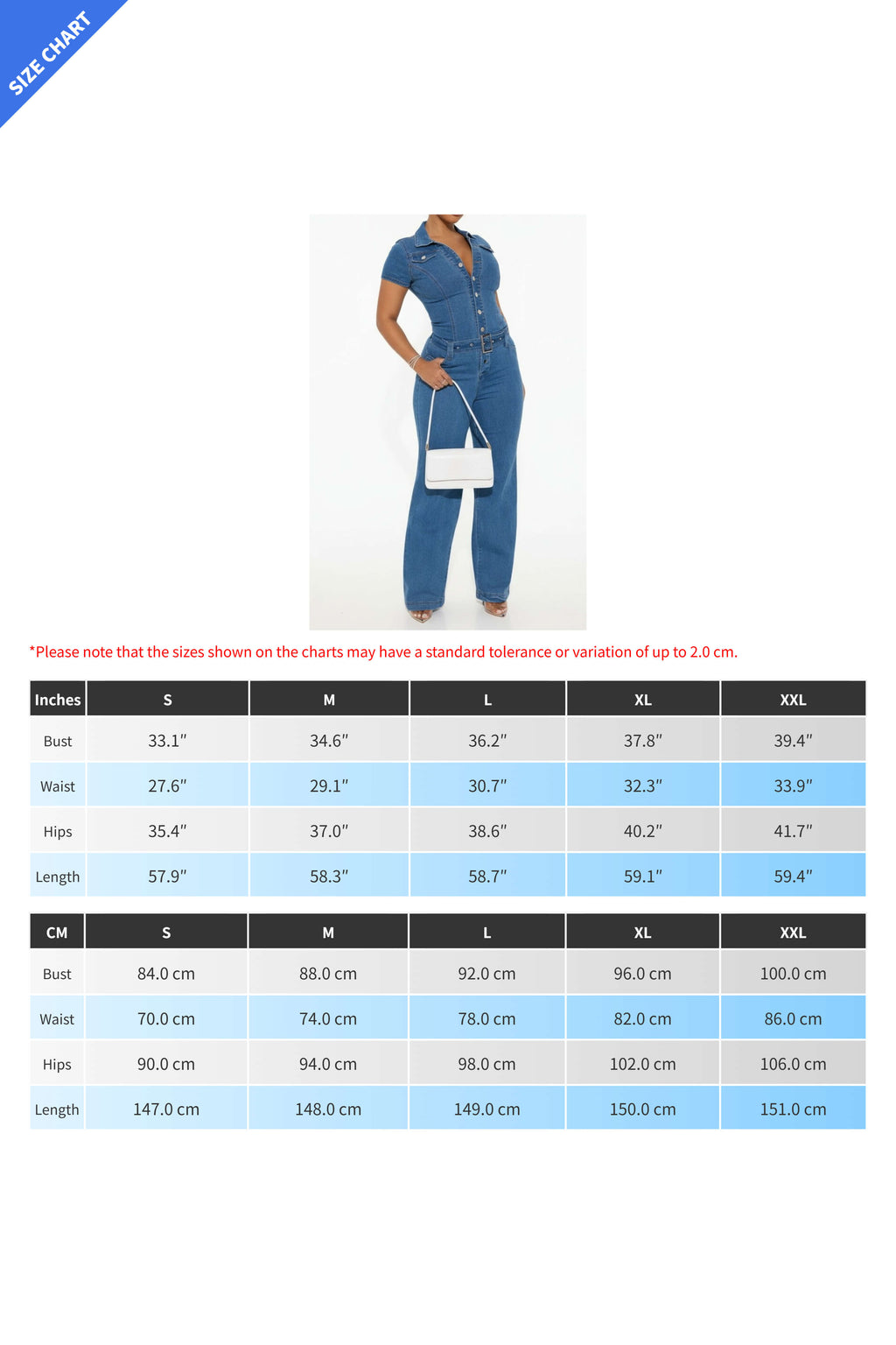 Elegant Wide-Leg Denim Jumpsuit Lavish Daily