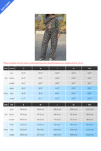 Checkered Denim Jacket & Pants Set Lavish Daily