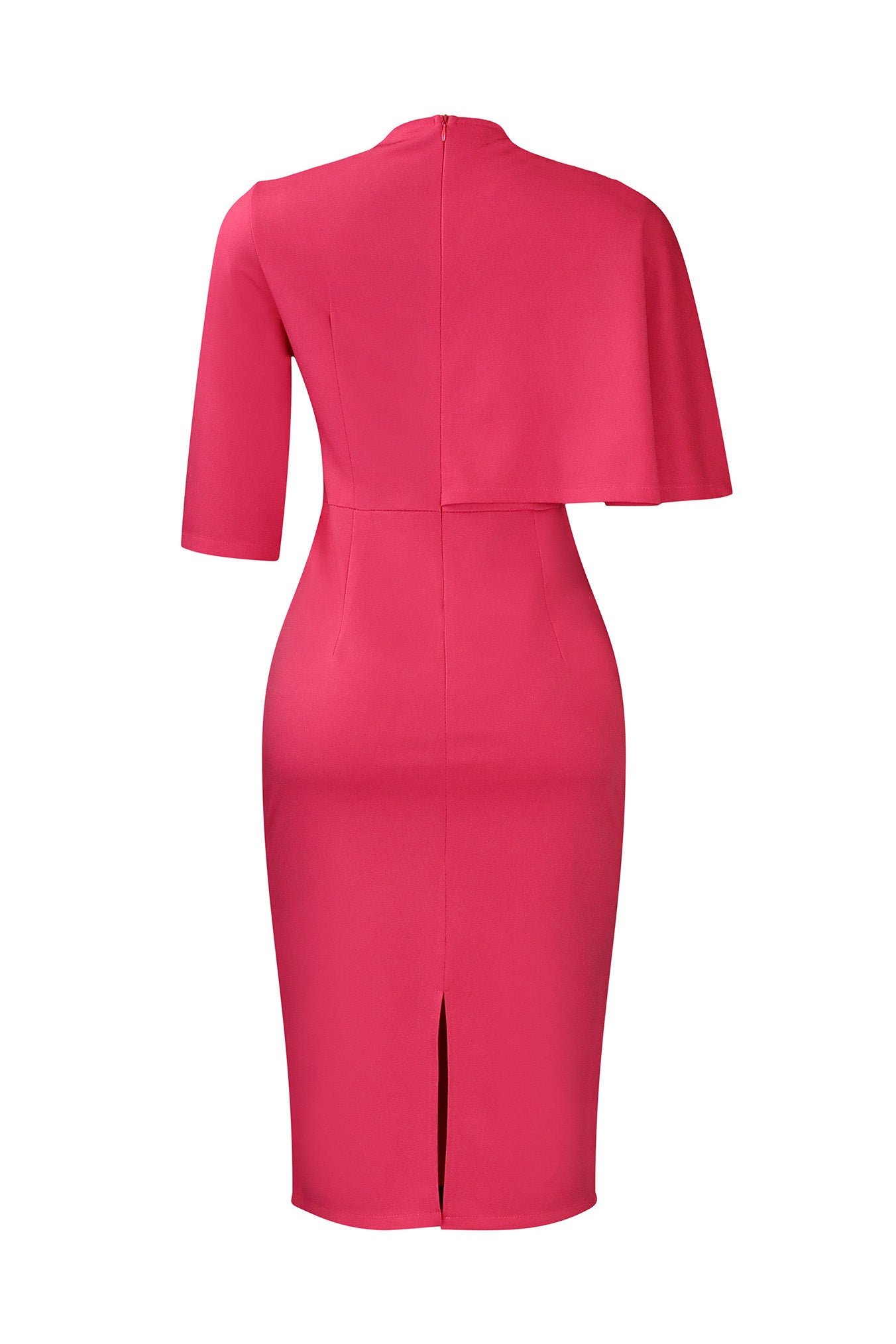 Elegant Ruffle Overlay Bodycon Midi Dress Lavish Daily