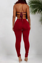 Fur Halter Vest & Leggings Set Lavish Daily