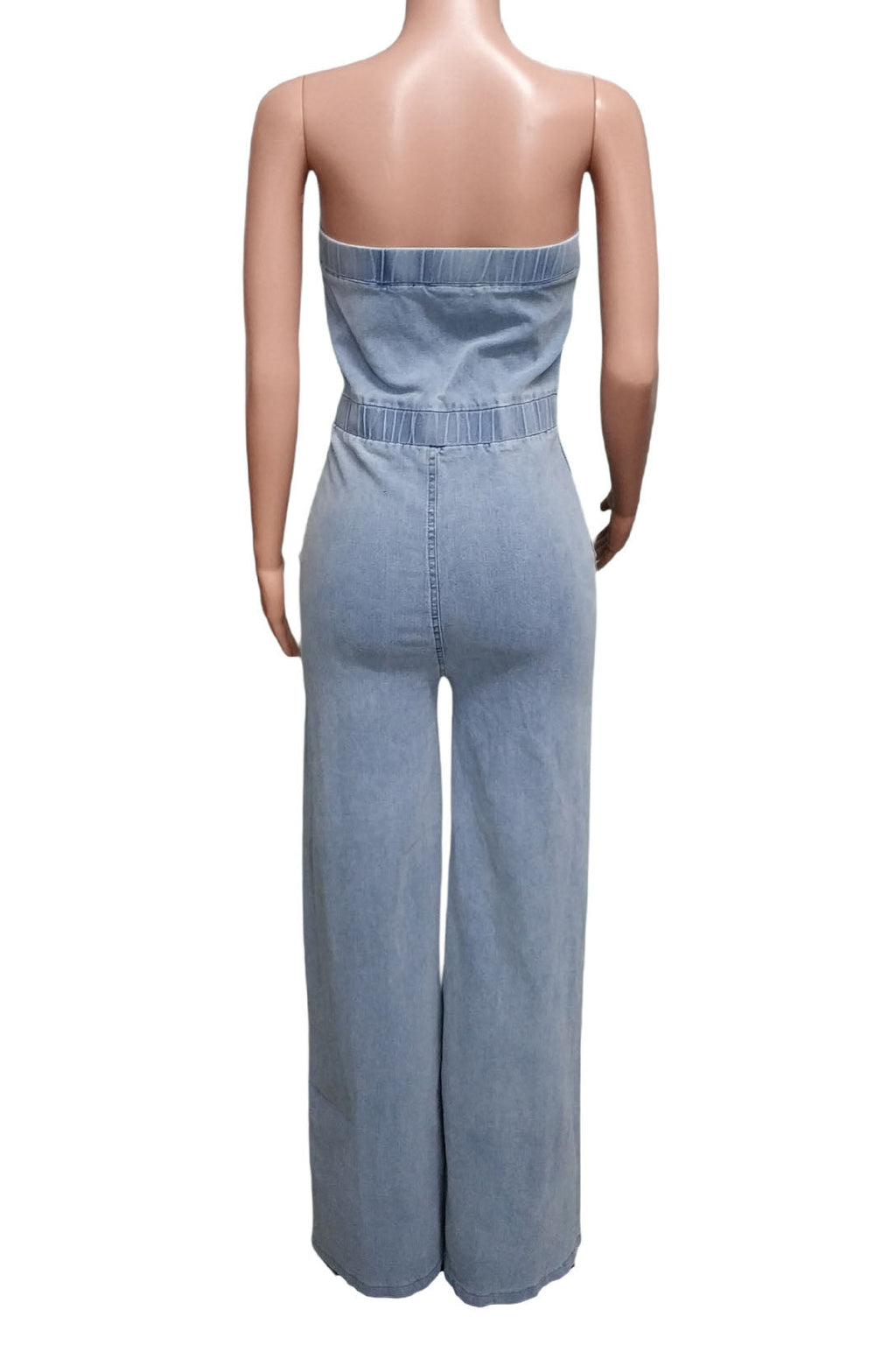 Wide Leg Denim Jumpsuit Lavish Daily