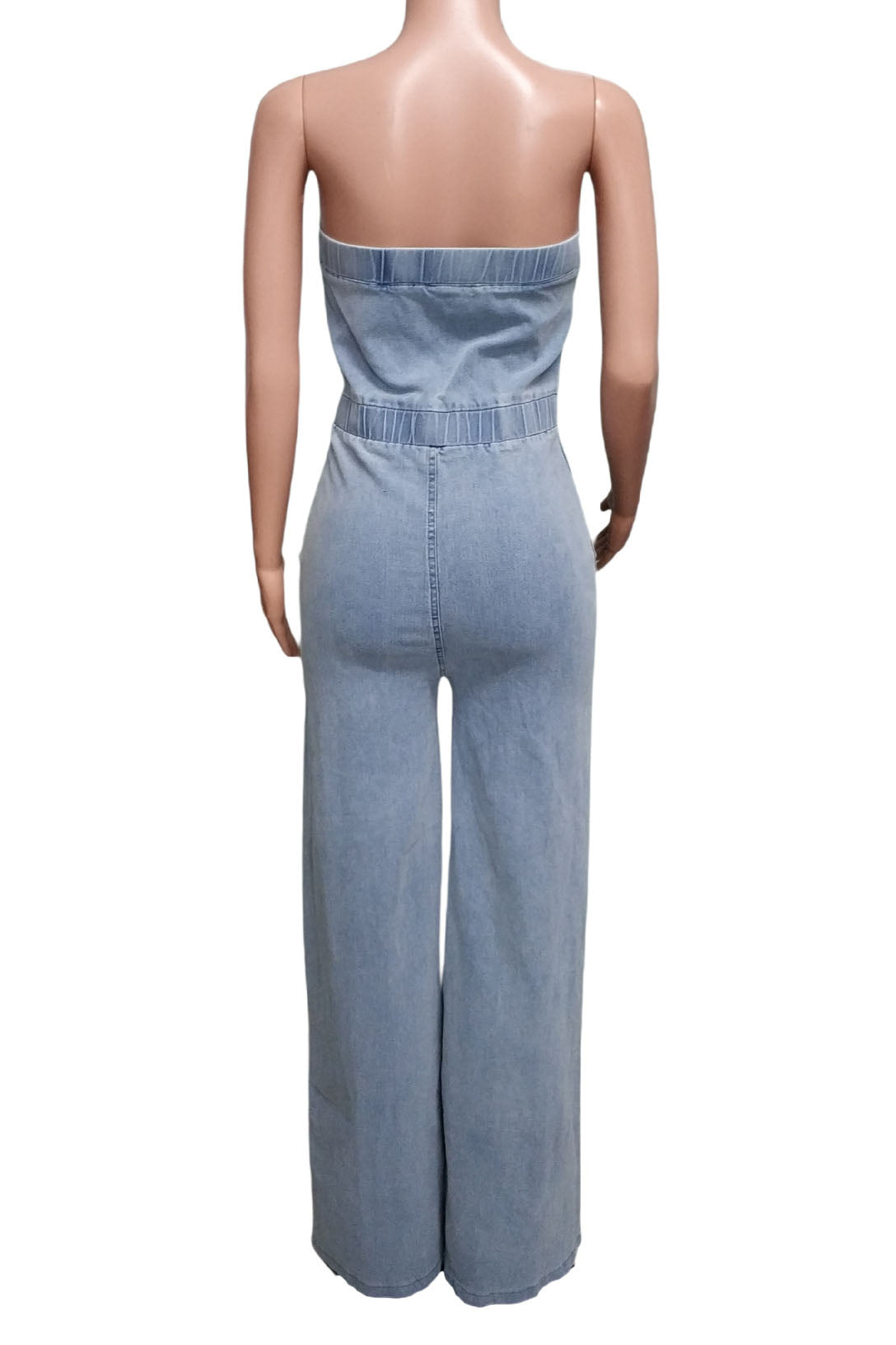 Wide Leg Denim Jumpsuit Lavish Daily