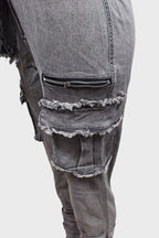 Multi Pocket Tie Up Denim Jumpsuits Lavish Daily