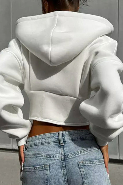 Sculpted Fit Midriff Hoodie Lavish Daily