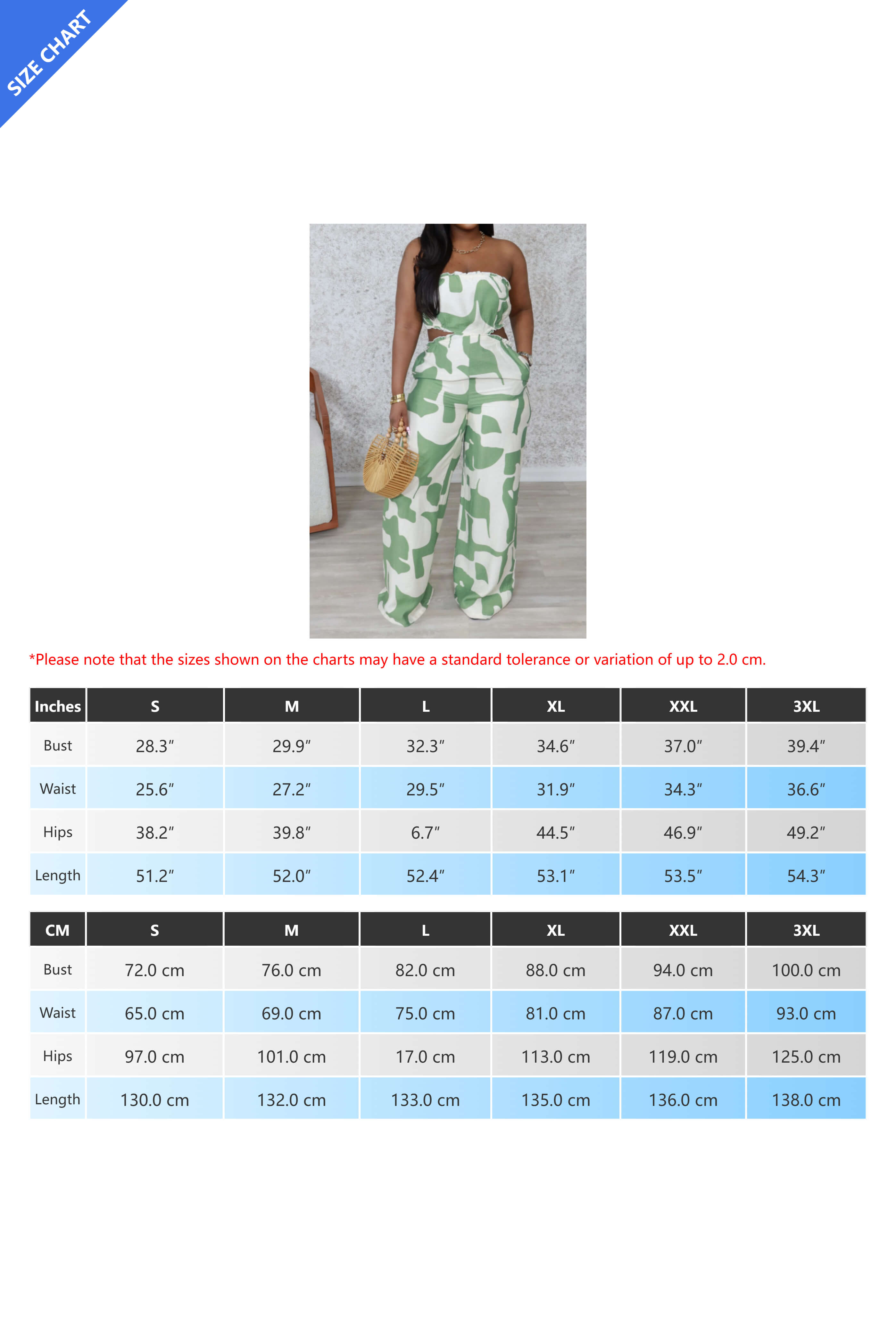 Strapless Printed Wide-Leg Jumpsuit Lavish Daily