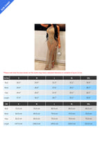 Sheer Rhinestone High Slit Gown Lavish Daily