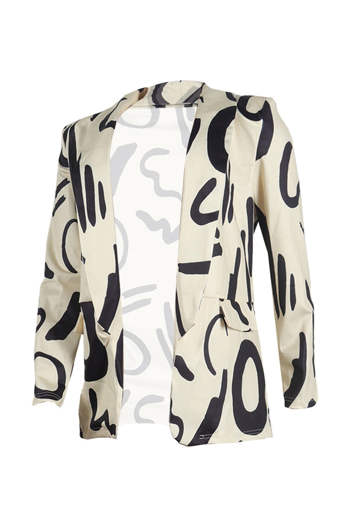 Fitted Long Sleeve Blazer Coat Lavish Daily