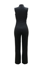 Round Neck Slim Sleeveless Floral Print Jumpsuit Lavish Daily