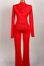 Solid Color 2-Piece Long Sleeve Set Lavish Daily