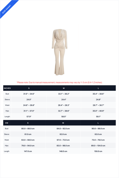 Cowl-Neck Twist-Front Wide-Leg Jumpsuit Lavish Daily