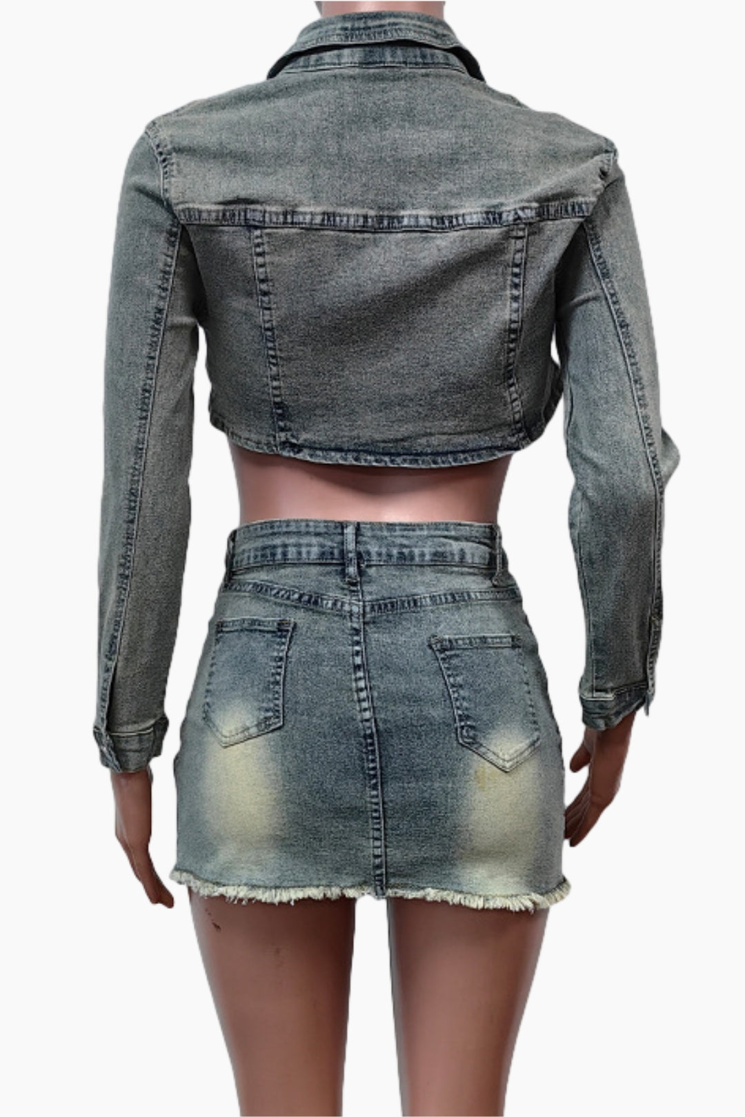 Denim Skirt Set Lavish Daily