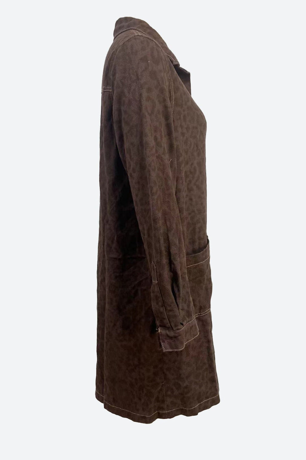 Denim Long Sleeve Mini Dress LavishDaily