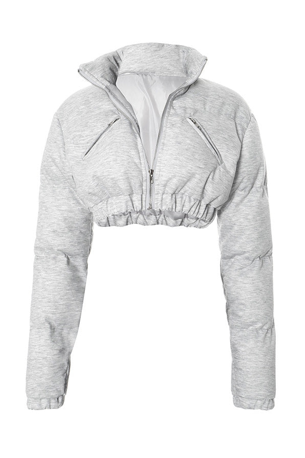 Cropped Puffer Jacket Lavish Daily