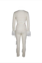 Knitting Hollow Sequin Jumpsuits Lavish Daily