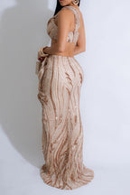 Sleeveless One-Shoulder Crop Top & Skirt Set Lavish Daily