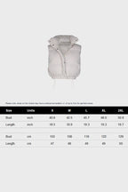 Cropped Puffer Vest Lavish Daily