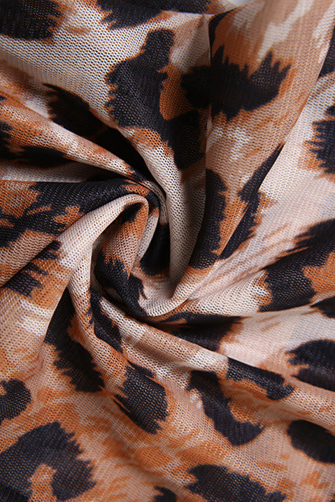 Mesh Leopard Jumpsuit Lavish Daily