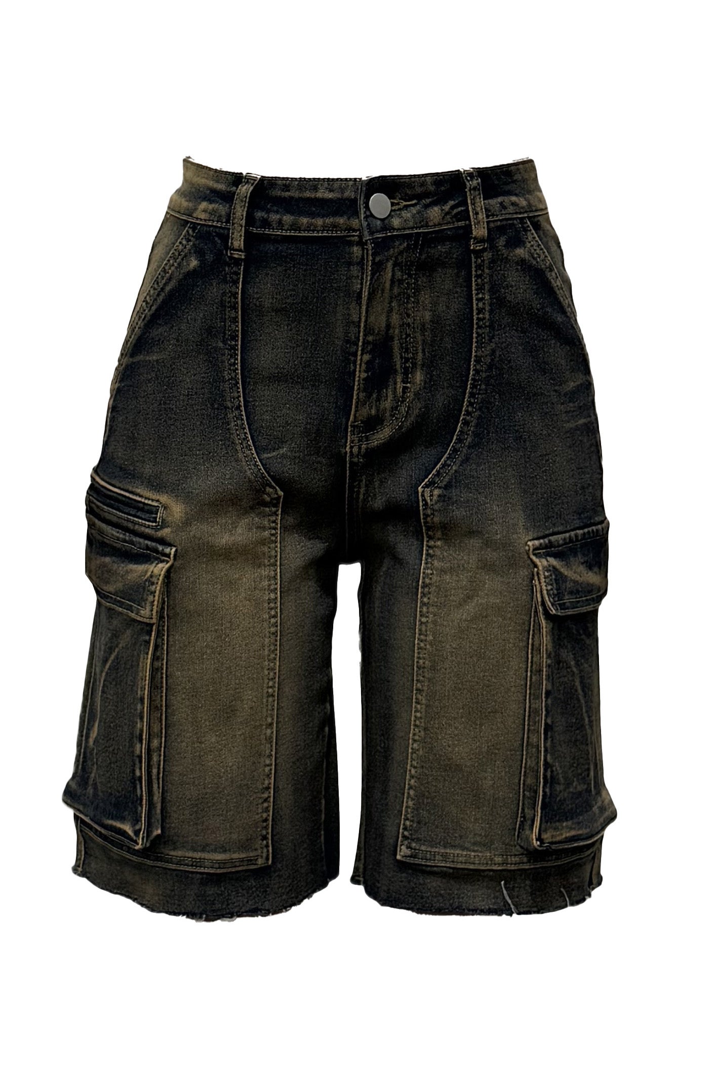 Cargo Denim Shorts Lavish Daily
