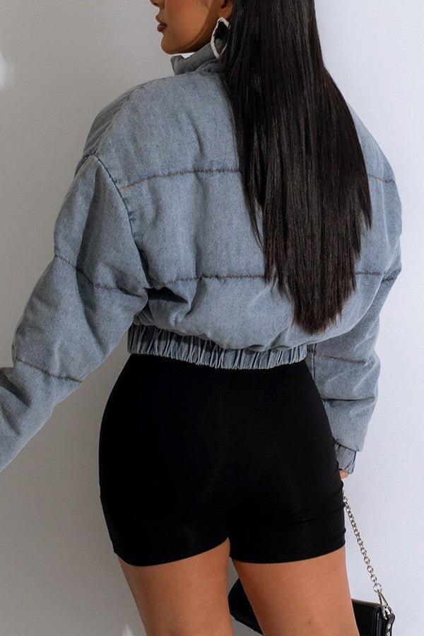 Denim Bomber Jackets Lavish Daily