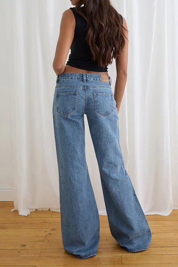 Low Rise Relaxed Wide Leg Jeans Lavish Daily