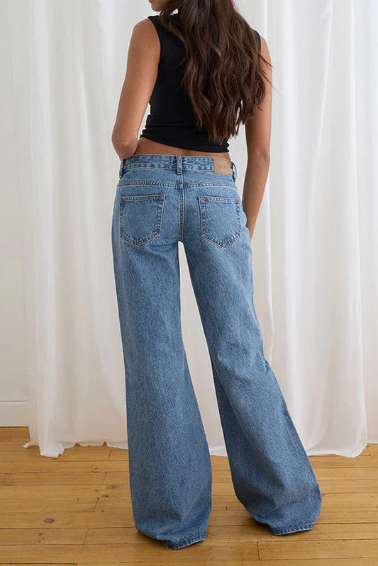 Low Rise Relaxed Wide Leg Jeans Lavish Daily