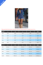 Washed Denim Long Sleeve Romper Lavish Daily