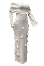 Off Shoulder Knit Maxi Dress Lavish Daily