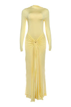 Twist Knot Ring Detail Maxi Dress Lavish Daily
