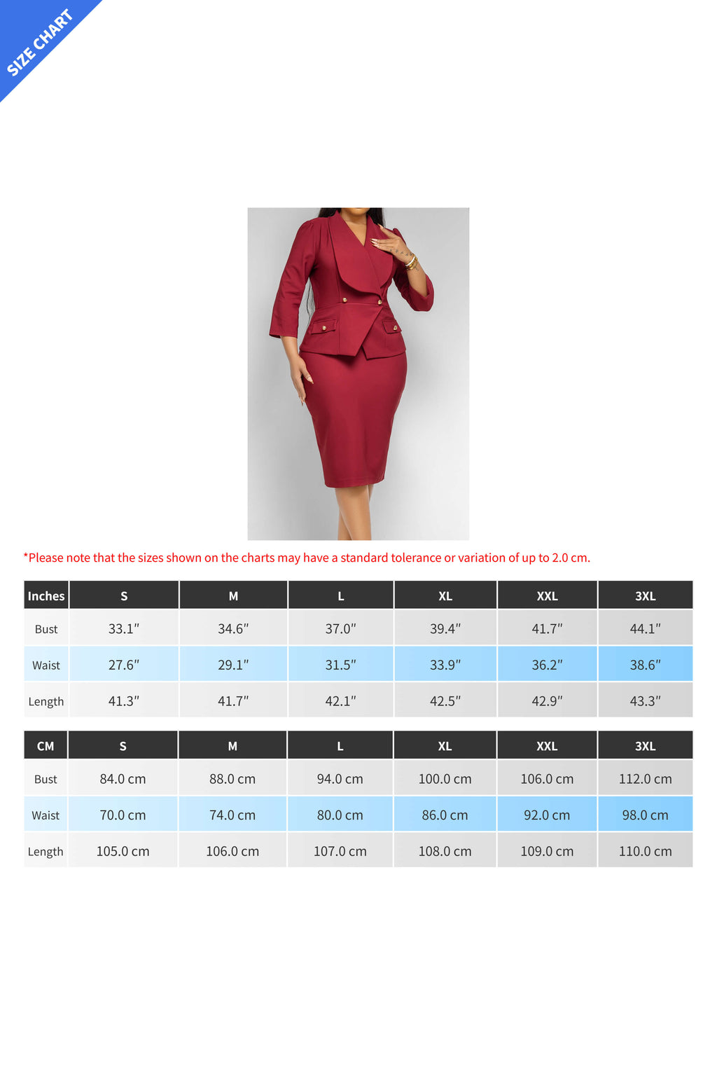 Collar Peplum Button-Front Dress Lavish Daily