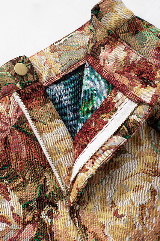 Jacquard Cargo Skirt Lavish Daily