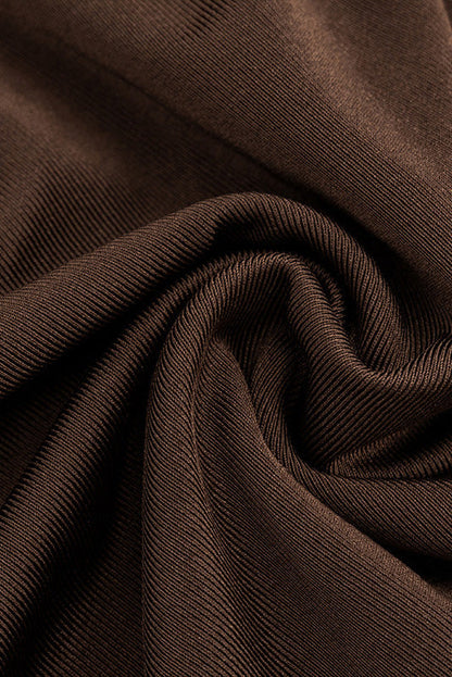 Draped Halter Hardware Mini Dress Lavish Daily