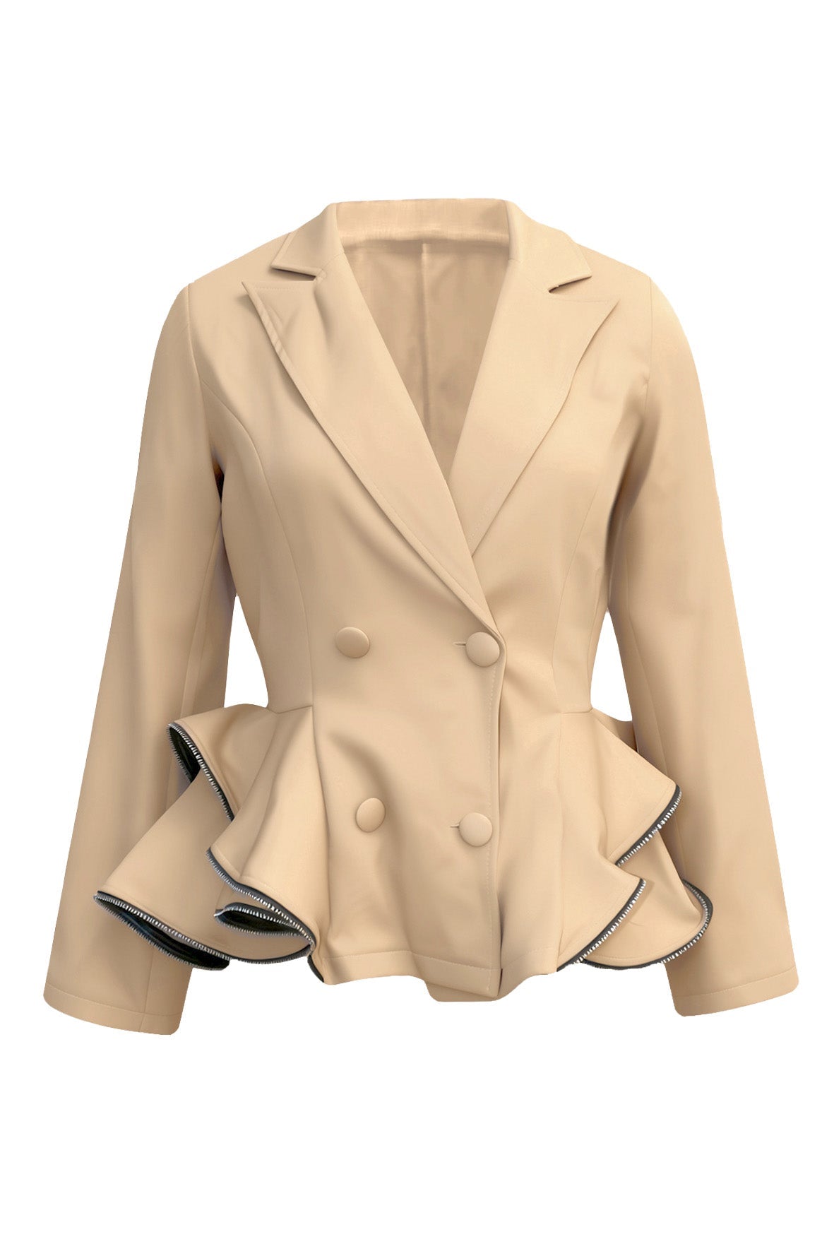 Double-Breasted Blazer Coat Lavish Daily