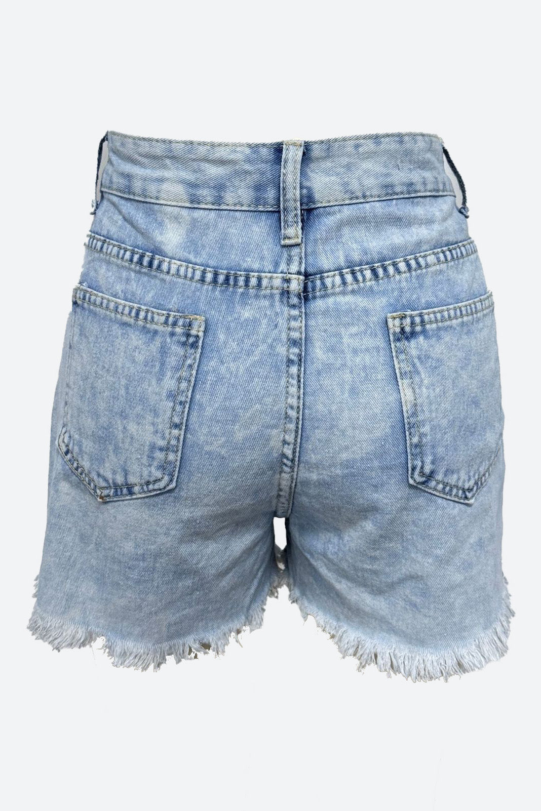 Frayed Hem Destroyed Jean Shorts Lavish Daily