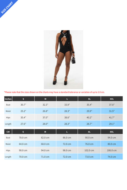 Polka Dot Cutout Romper Lavish Daily