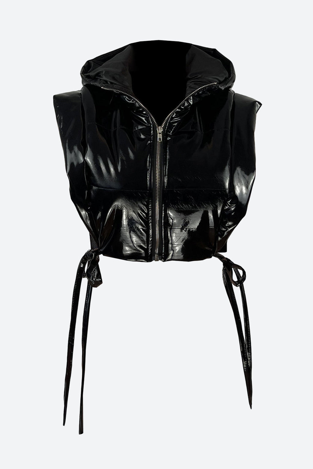 Sleeveless Hooded Puffer Coat Vest Lavish Daily