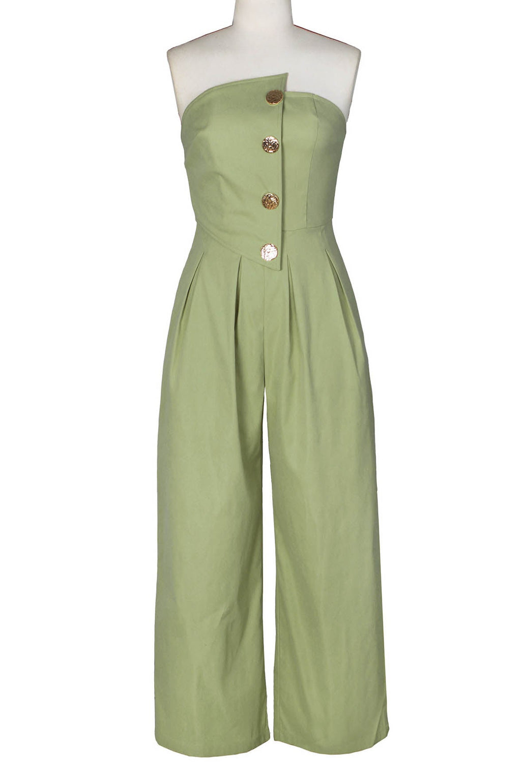 Strapless Wide-Leg Jumpsuit Lavish Daily